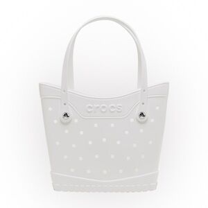 CROCS Perforated White Tote Bag